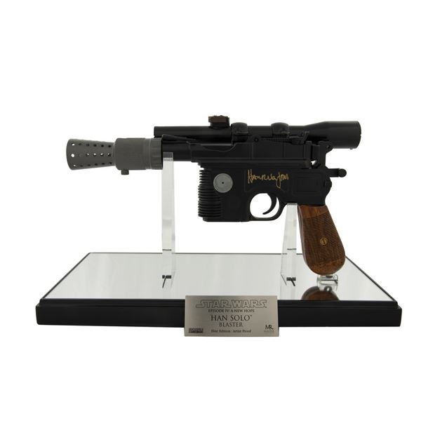 A Harrison Ford Signed Han Solo Blaster.
