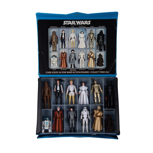 Original Kenner Star Wars Action Figures & Case.