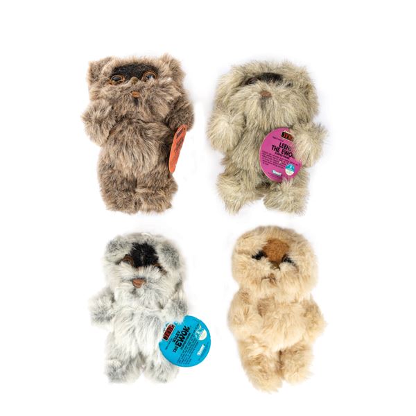 A Set of (4) Plush Ewok Babies.