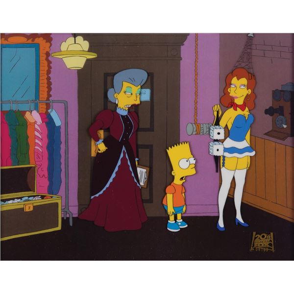 The Simpsons  Bart After Dark  Production Cels.