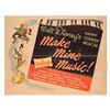 Image 1 : A Walt Disney's "Make Mine Music" Half Sheet Poster.