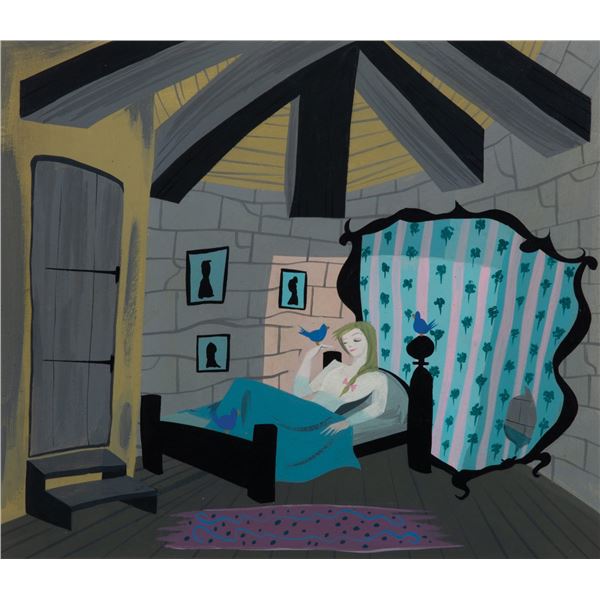 Rare Mary Blair Concept Painting For "Cinderella."