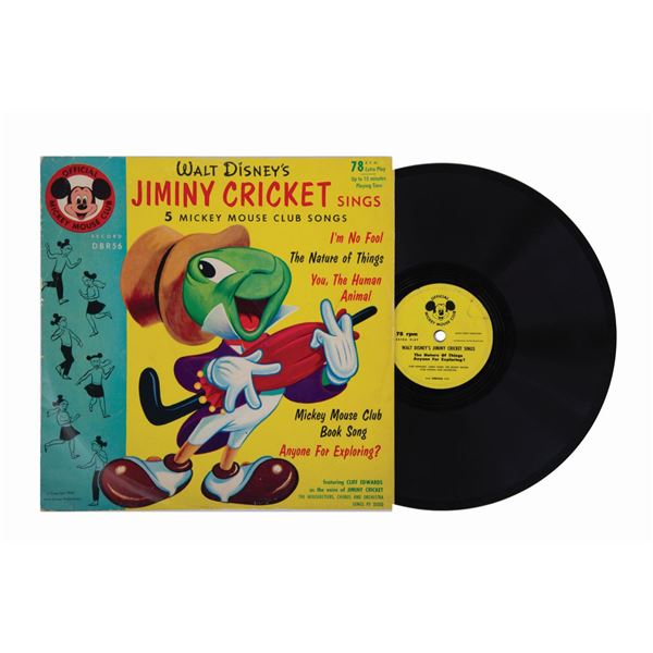 A "Walt Disney's Jiminy Cricket Sings" Record.