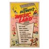 Image 1 : A "Walt Disney's Music Land" One Sheet Poster.