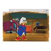 Image 1 : A Production Cel & Background from "DuckTales."