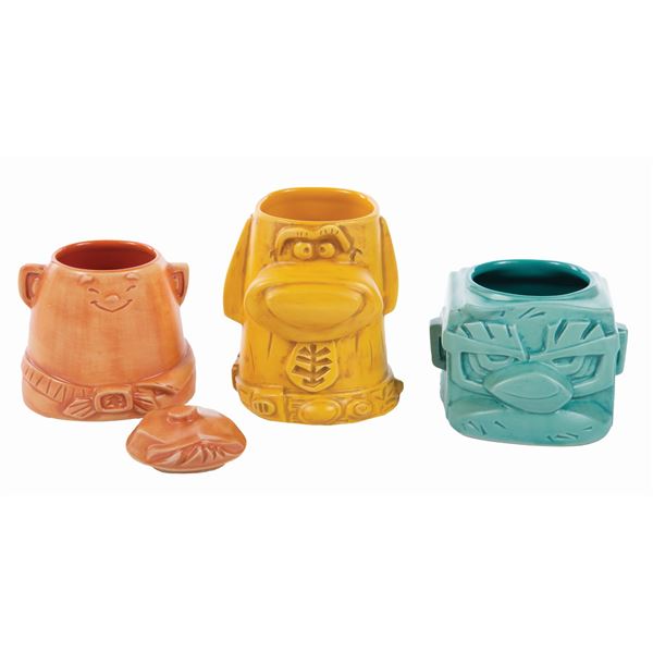 A Pixar's "Up" Stackable Tiki Mug Set.