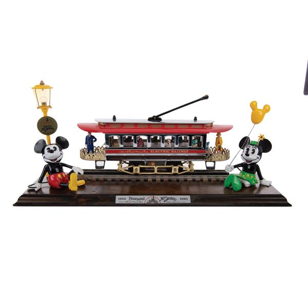 A Disneyland 30th Anniversary Streetcar & Figure Set.