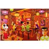 Image 1 : "In The Enchanted Tiki Bar" Canvas Print by SHAG.