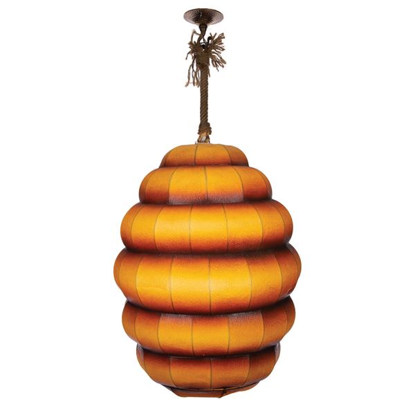 A Rare  Large Pooh Corner Beehive Lamp.