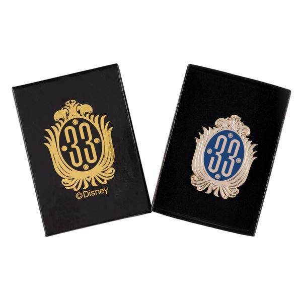 A Club 33 Logo Souvenir Pin & Box.