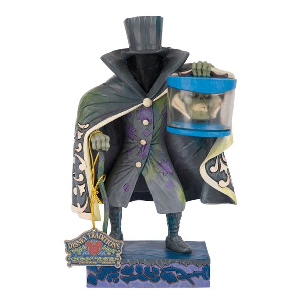 A Haunted Mansion Hatbox Ghost Figure.