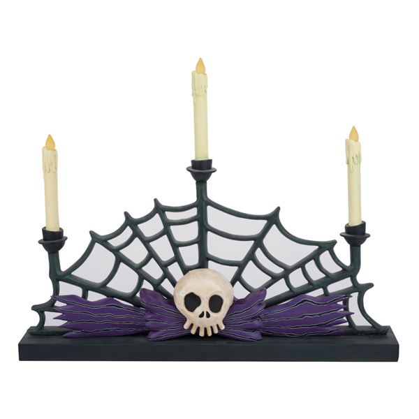 A Haunted Mansion Holiday Candelabra.