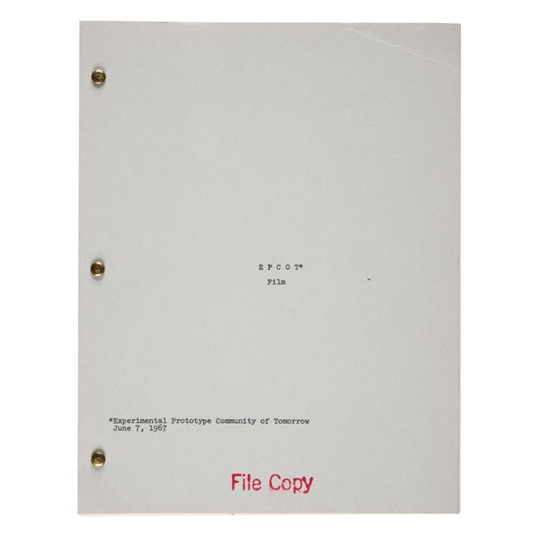 A Studio Transcript of Walt Disney's