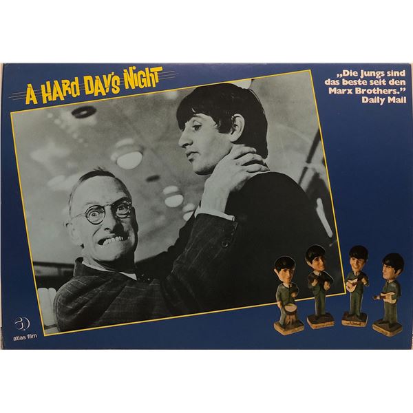 A Hard Day's Night original 1982R vintage lobby card