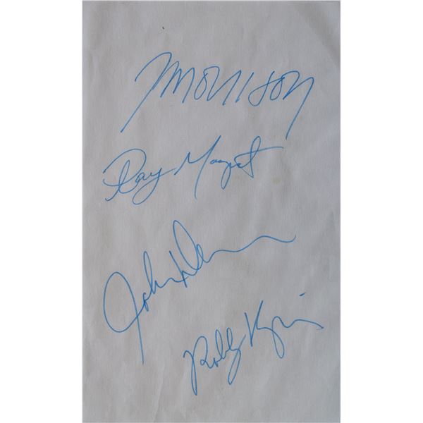 The Doors signed slip