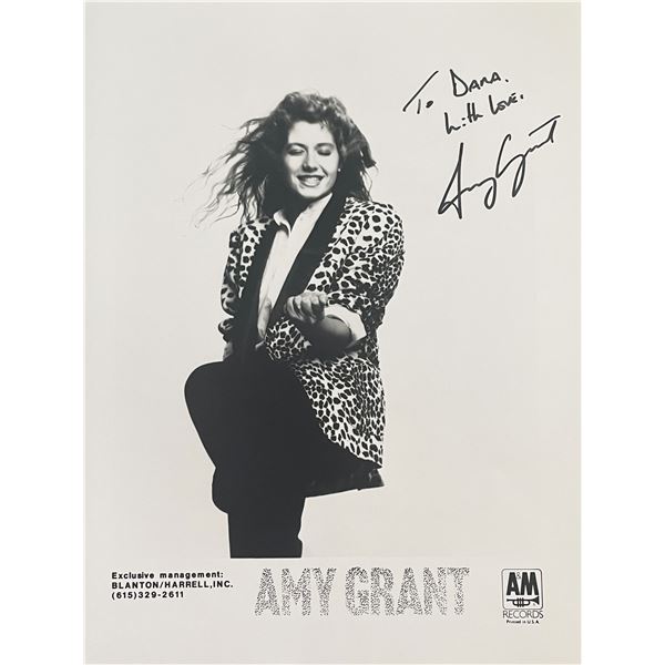 Amy Grant signed photo