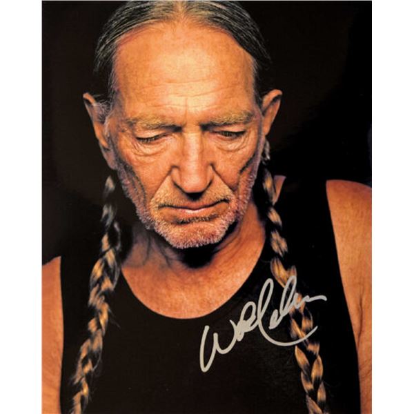Willie Nelson signed promo photo