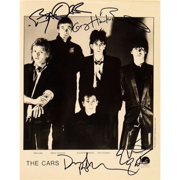 The Cars signed promo photo