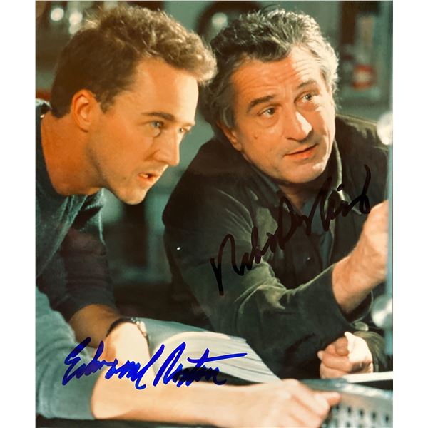 The Score Robert DeNiro and Edward Norton signed movie photo