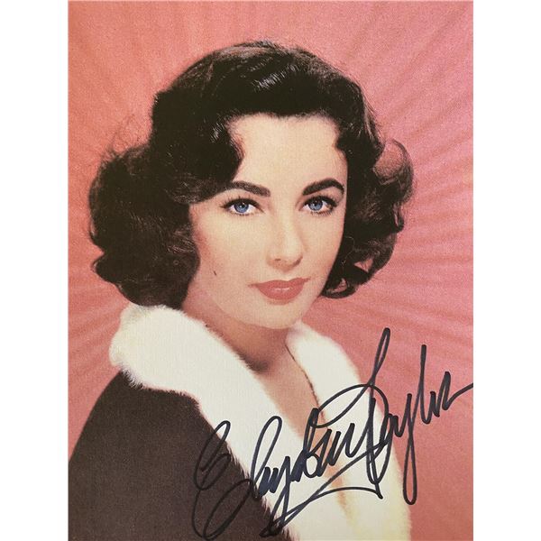 Elizabeth Taylor signed photo