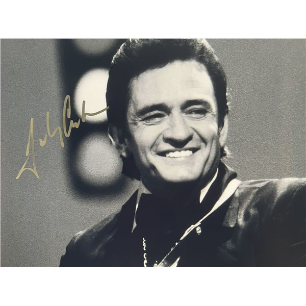 Johnny Cash signed photo