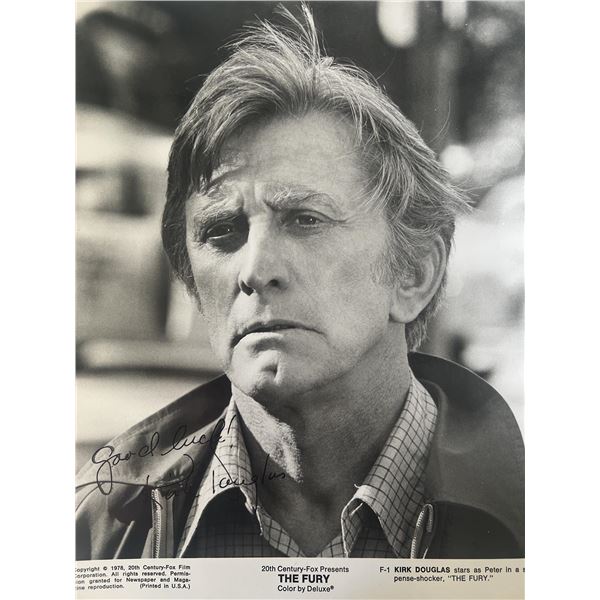 The Fury Kirk Douglas signed movie photo