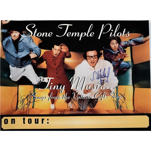 Stone Temple Pilots signed tour poster
