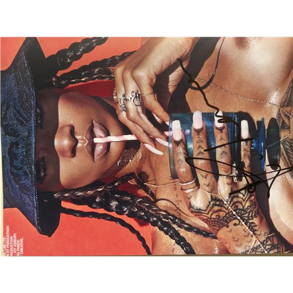 Rihanna signed photo