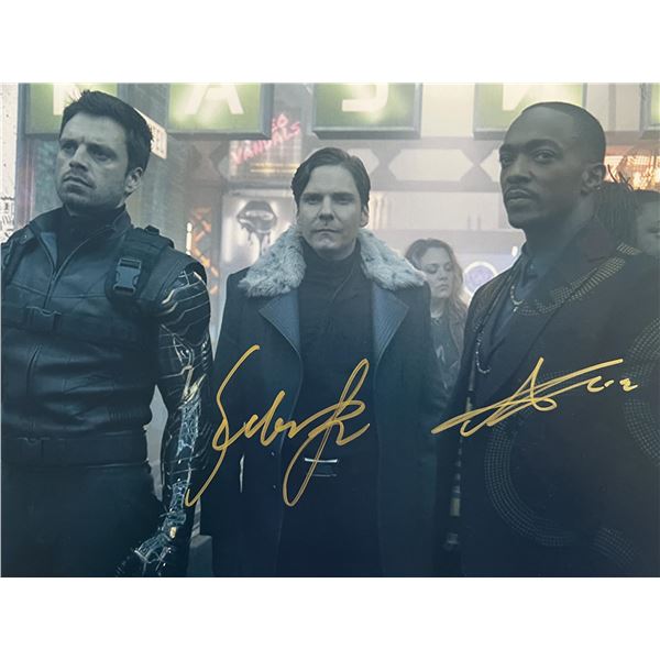 The Falcon and The Winter Soldier Sebastian Stan and Anthony Mackie signed photo