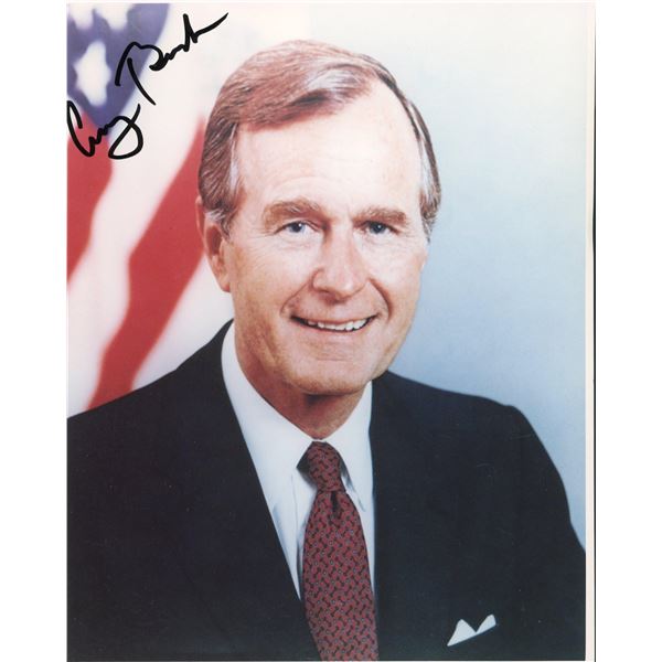George H.W. Bush signed photo