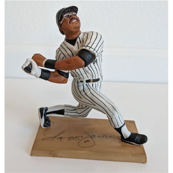 NY Yankees Reggie Jackson signed figurine