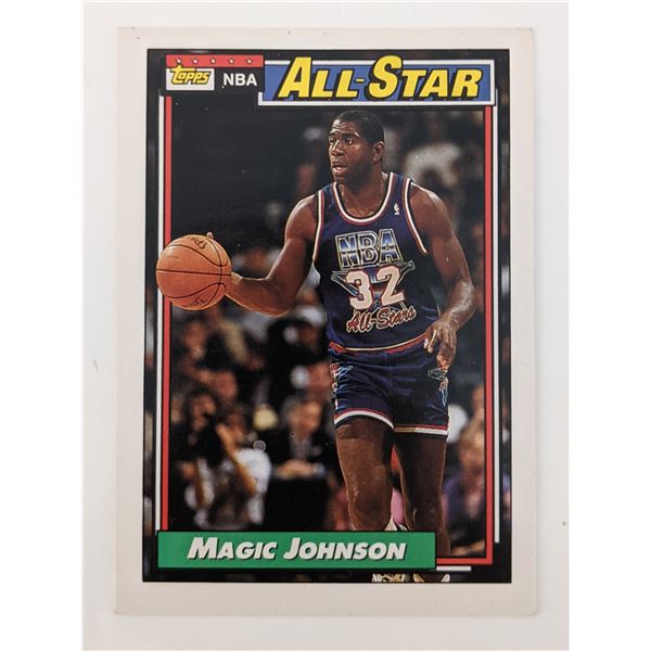 Magic Johnson Basketball Trading Card - Topps #126 1992
