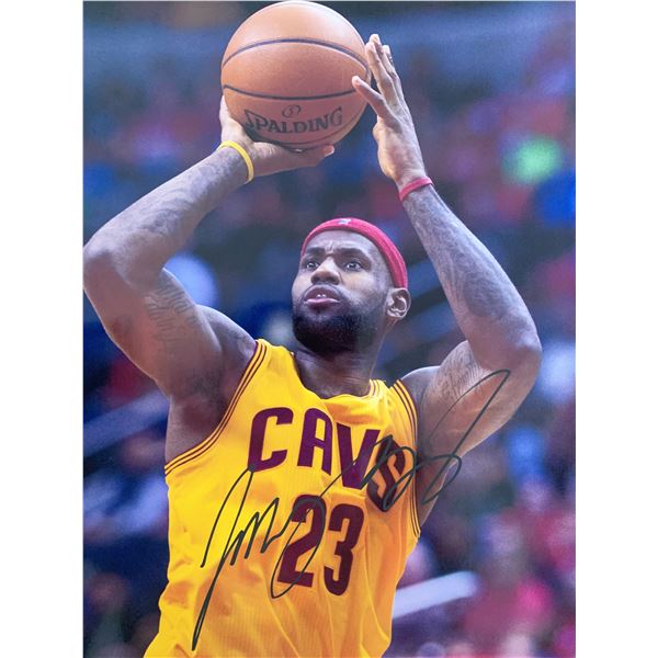 LeBron James signed photo