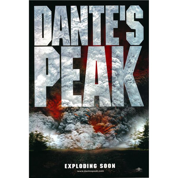 Dante's Peak original 1997 vintage advance one sheet movie poster