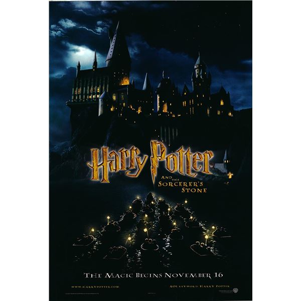Harry Potter and the Sorcerer's Stone original 2001 advance one sheet movie poster