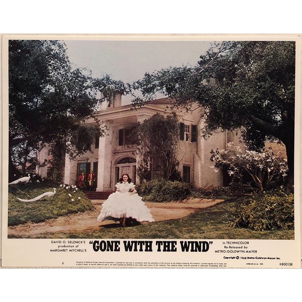 Gone with the Wind original 1968R vintage lobby card
