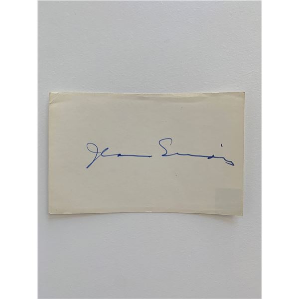 Jean Simmons original signature