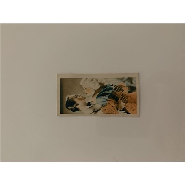 Jean Harlow and Franchot Tone unsigned cigarette card