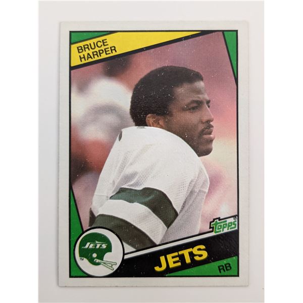 Bruce Harper Football Trading Card - Topps #148 1984