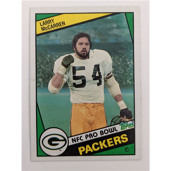 Larry McCarren Football Trading Card - Topps #274 1984