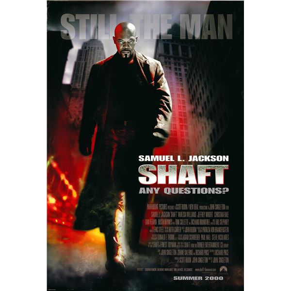 Shaft original 2000 advance one sheet movie poster