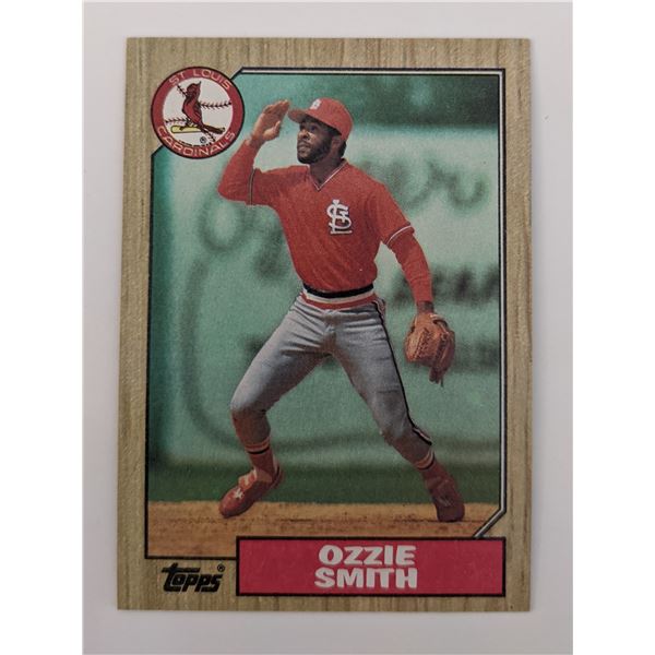 Ozzie Smith Baseball Trading Card - Topps #749 1987