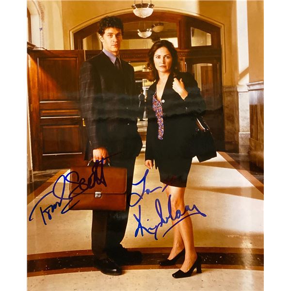 Philly Kim Delaney and Thomas Scott signed photo
