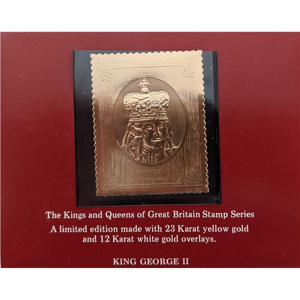 The Kings and Queens of Great Britain Stamp Series - King George II