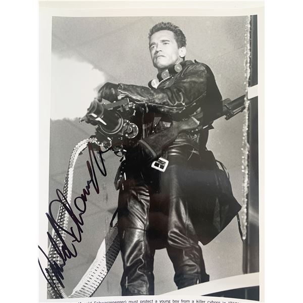 Terminator Arnold Schwarzenegger signed movie photo