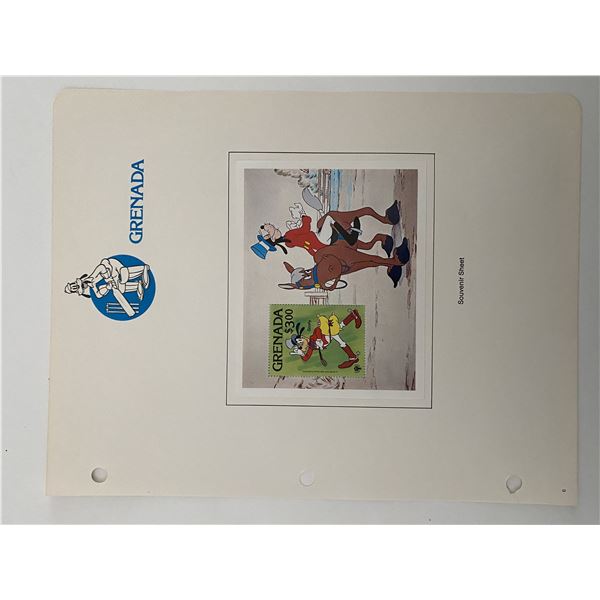 Walt Disney Goofy Stamp Sheet. Grenada