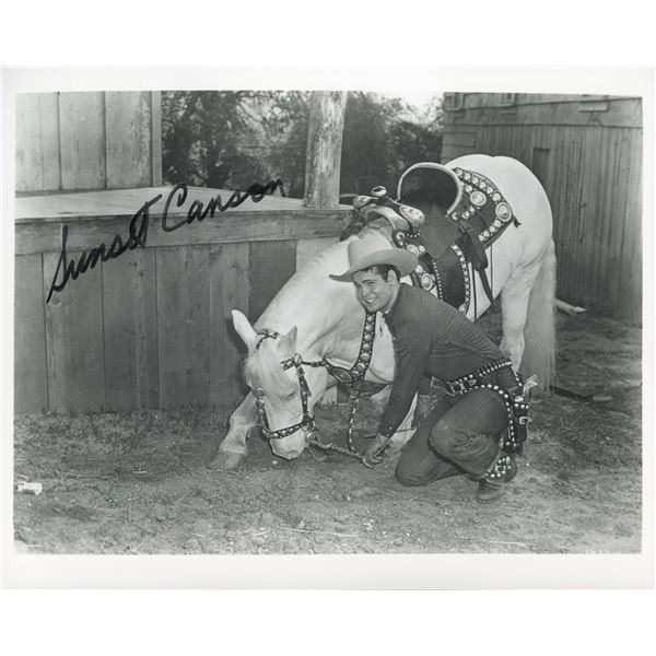 Sunset Carson signed photo