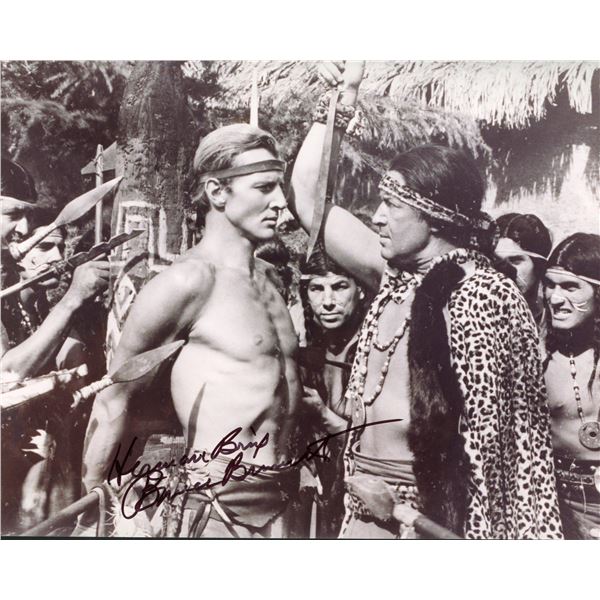 Bruce Bennett signed Tarzan photo