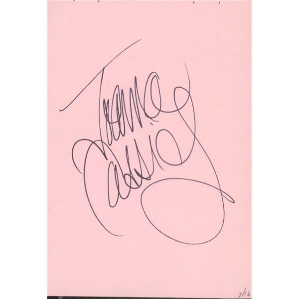 Joanna Cassidy original signature