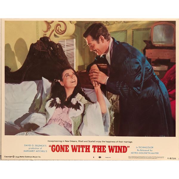 Gone with the Wind original 1968R vintage lobby card